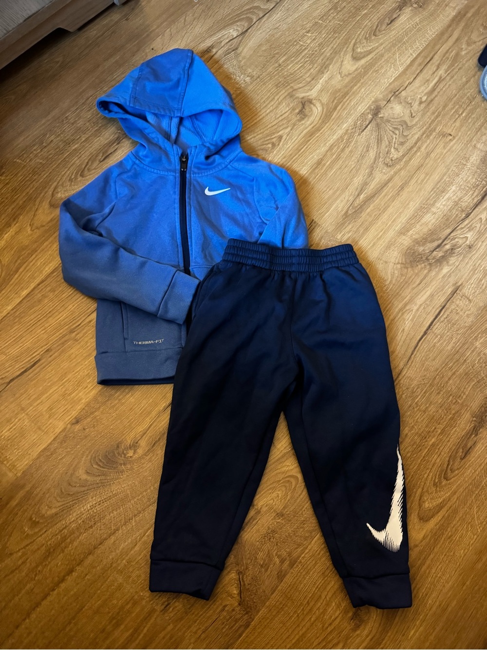 Nike Blue Kids Hoodie Set (Size 4T)